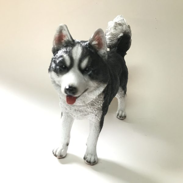 beeldje siberische husky 19 cm hoog