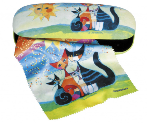 brillenkoker katten, kunstwerk momenti van rosina wachtmeister