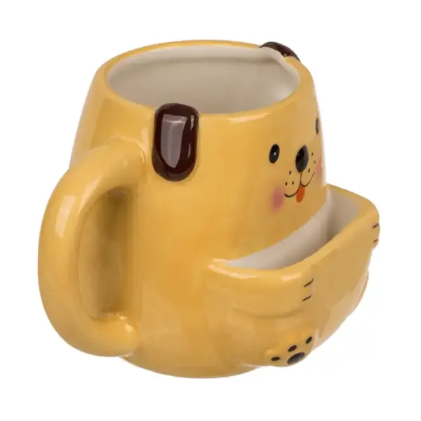 hond mok met koekjesvak – perfect cadeau voor hondenliefhebbers!