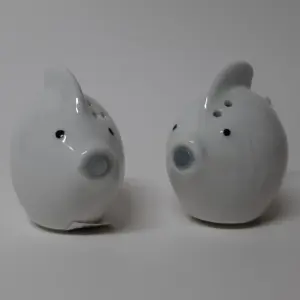peper en zout strooisetje vissen van wit keramiek