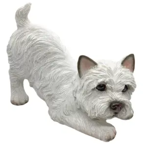 west highland white terrier beeld – realistisch hond beeldje