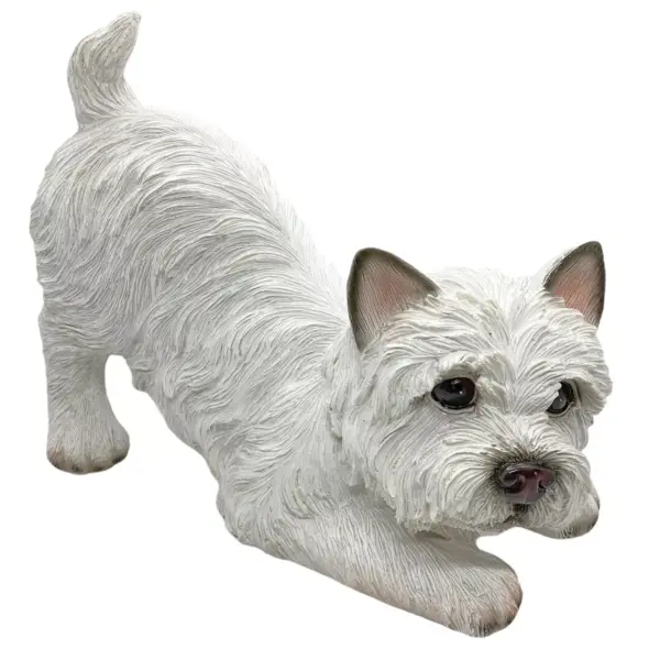 west highland white terrier beeld – realistisch hond beeldje